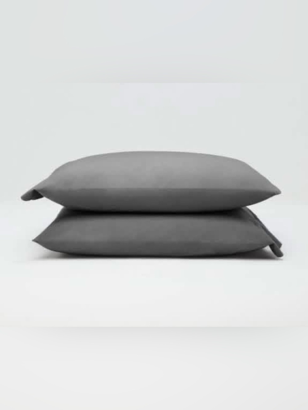 Casaluna Luxury Solid Gray Pillowcases -Supima Percale pillowcase set cotton